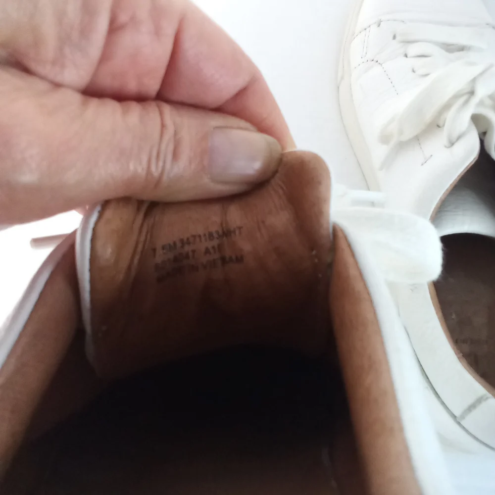 Frye Ivy Low Lace Classic White Leather Low-Top Sneakers Size 7.5 - Picture 7 of 7